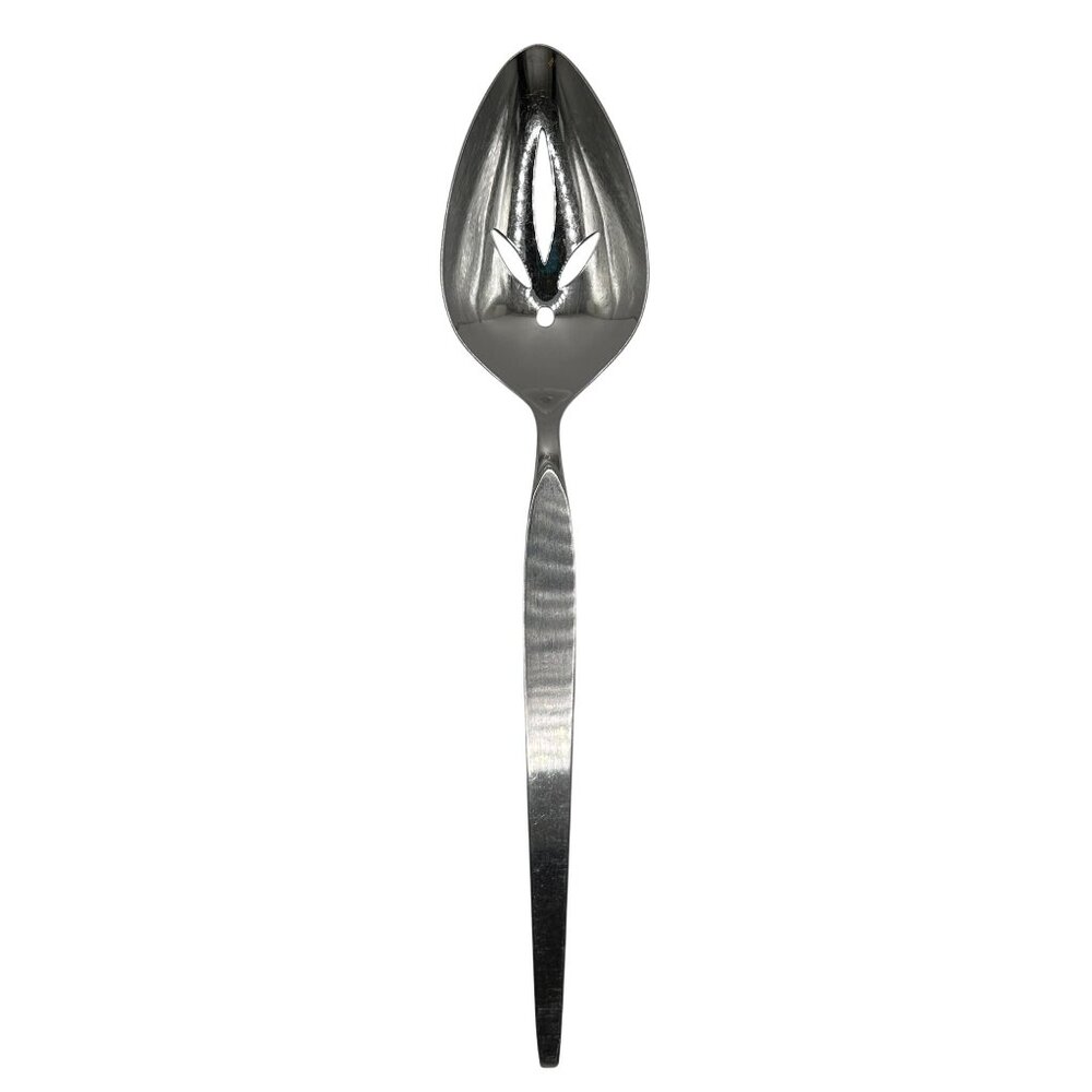 Oneida Satinique Stainless Slotted Serving Spoon Betty Crocker Satin Discontinue